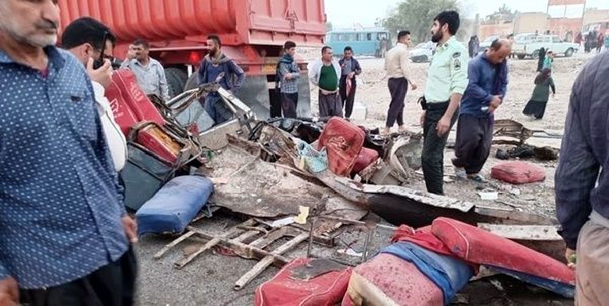 مقصر تصادف خونین در شوشتر | آخرین آمار قربانیان حادثه‌ی تصادف شوشتر